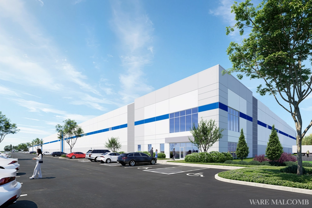 rendering of an industrial building
